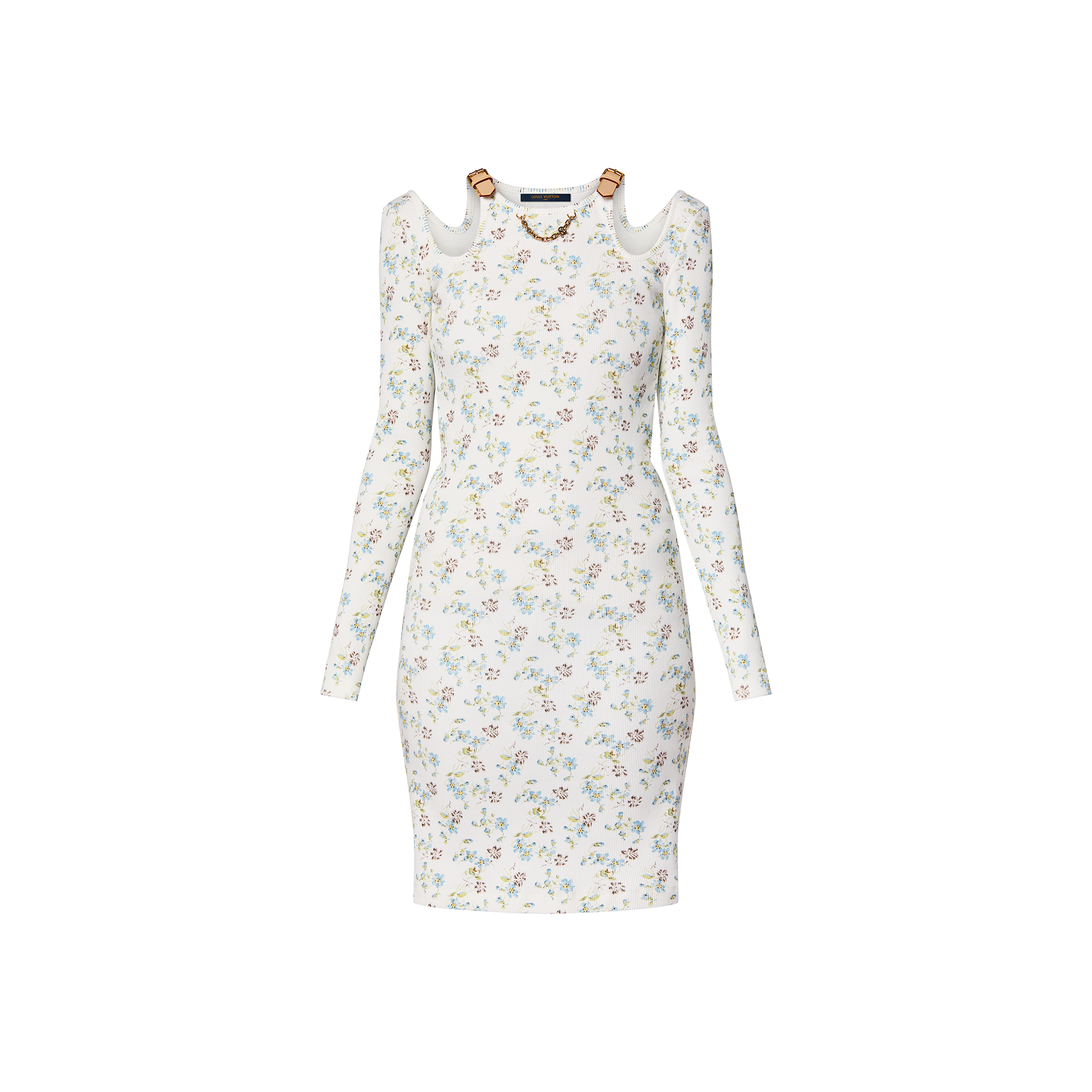 Floral Print Eyelet Strap Dress ReadytoWear LOUIS VUITTON